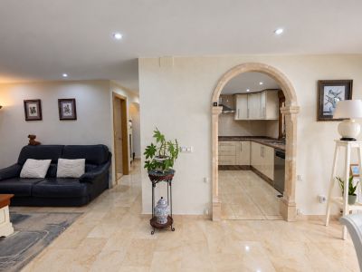 Salón y acceso a la cocina