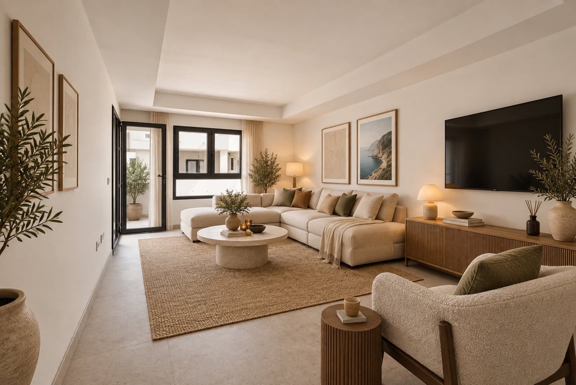 Salón con acceso a la terraza