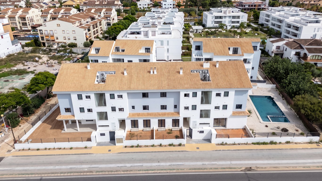 Vista aérea del complejo residencial