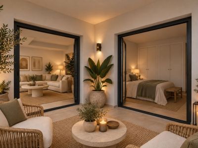 Terraza con acceso al interior