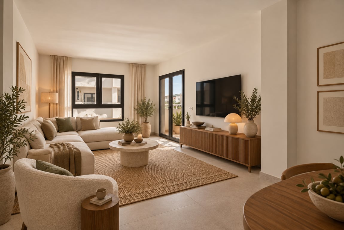 Salón con acceso a la terraza