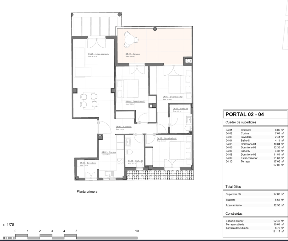 Plano del apartamento