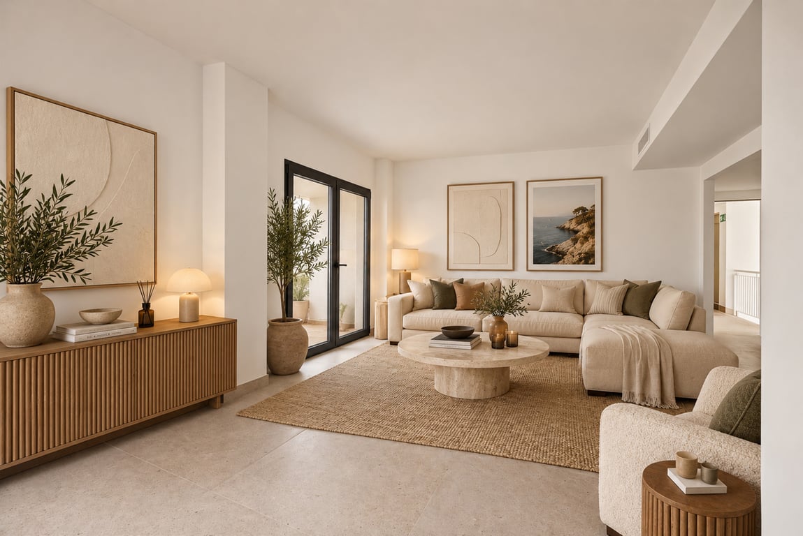Salón con acceso a la terraza