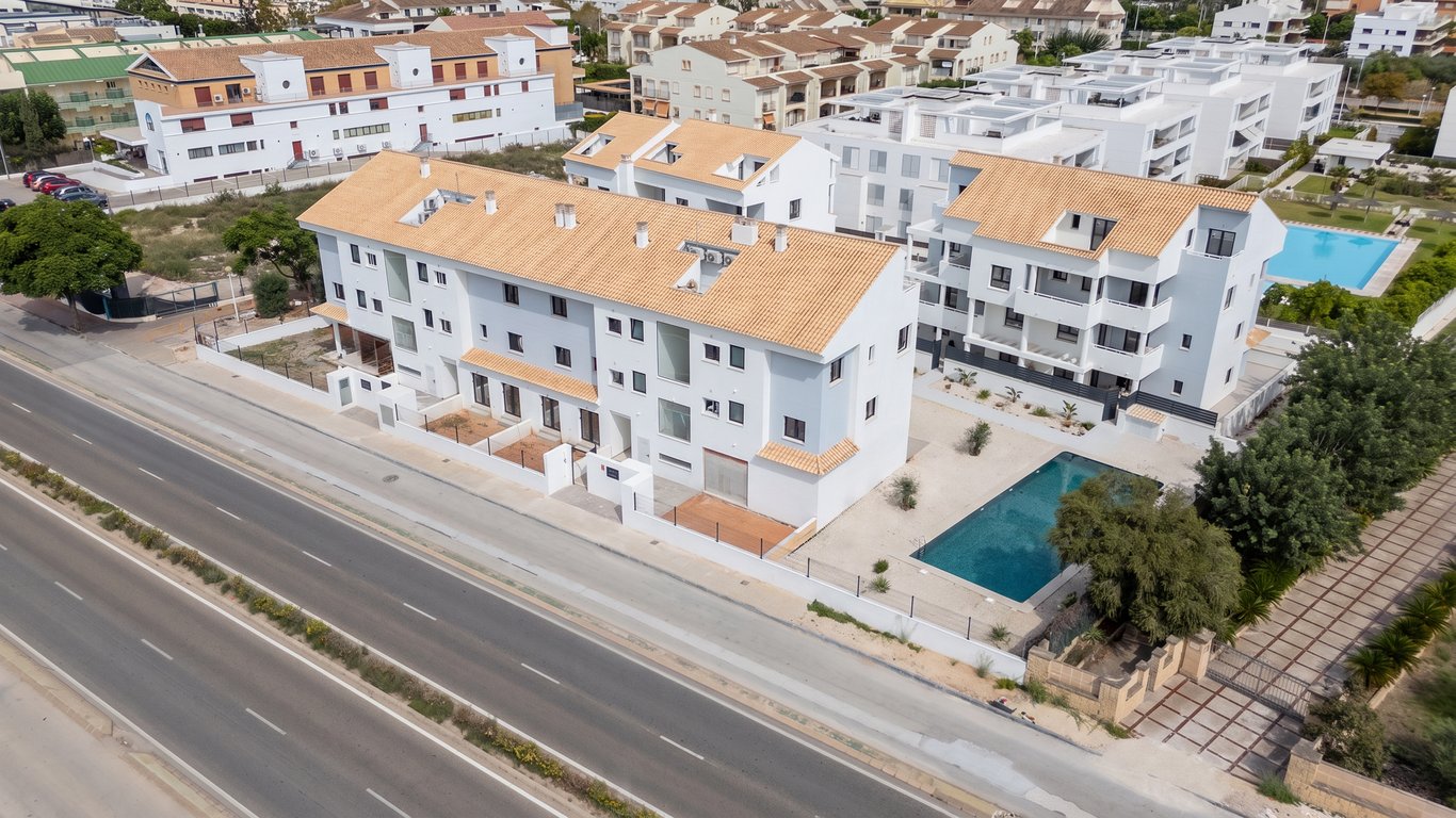 Vista aérea del complejo residencial