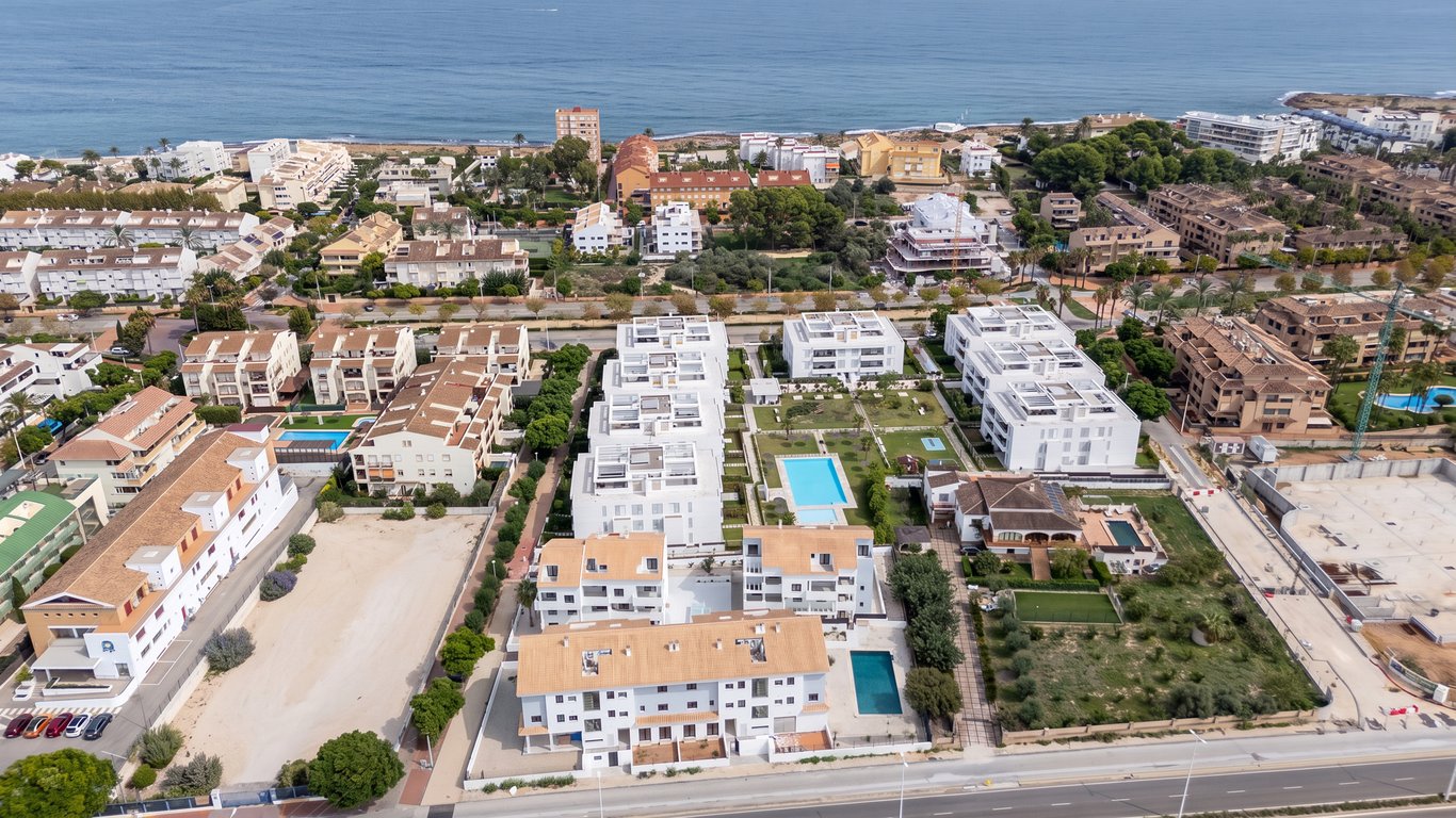 Vista aérea del complejo residencial