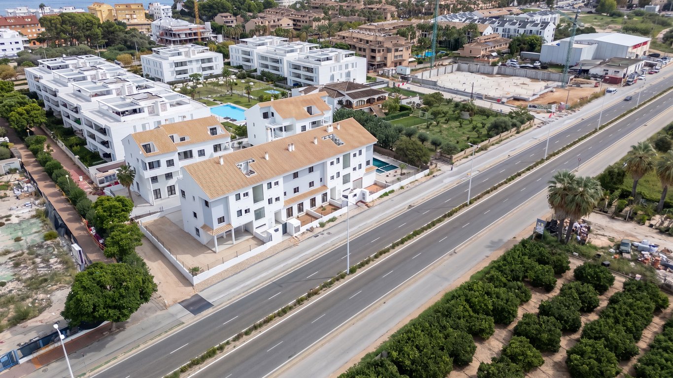 Vista aérea del complejo residencial