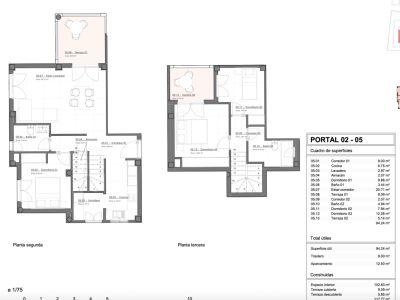 Plano de distribución del apartamento