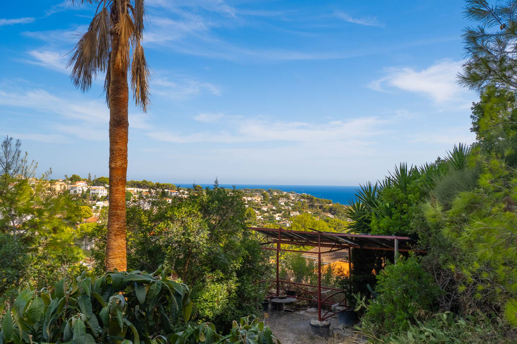 Vistas al mar desde la parcela