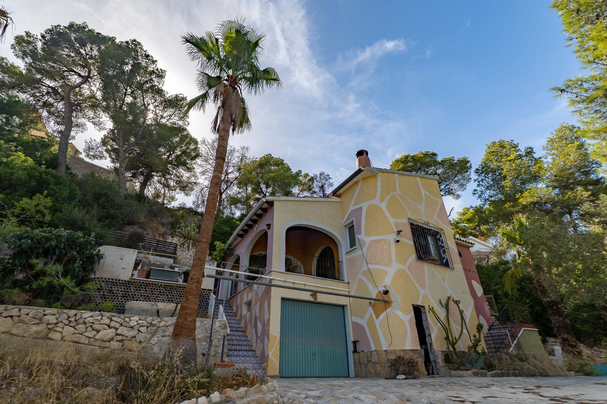 Fachada exterior de la villa