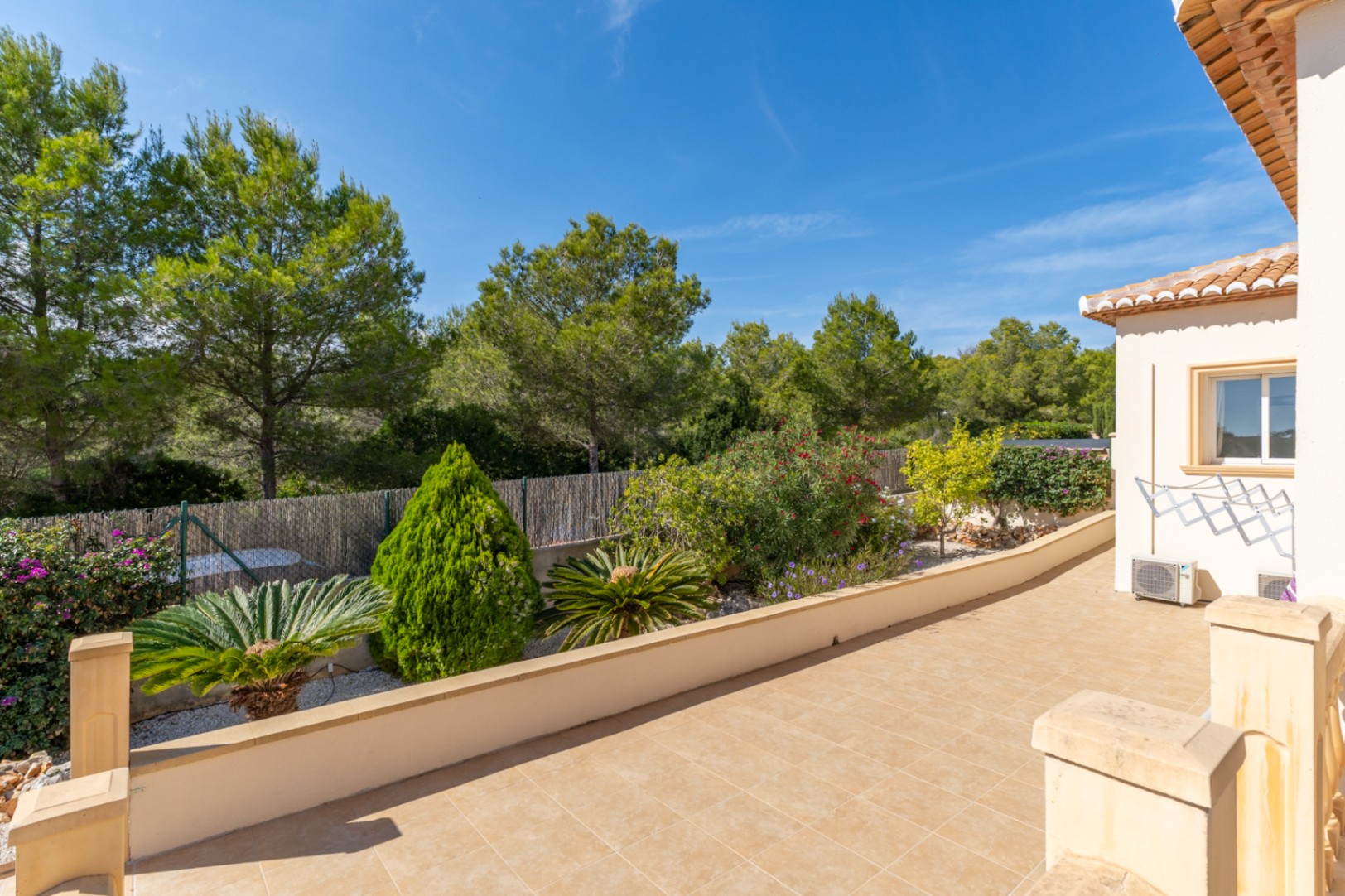 Terraza y jardín