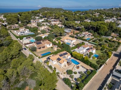 Vista aérea de la villa