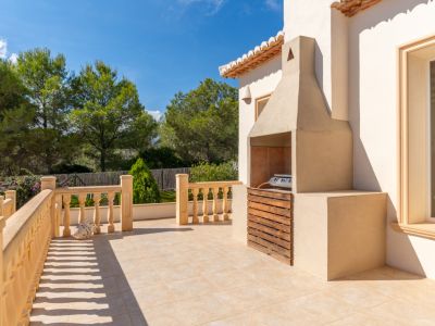 Terraza con barbacoa