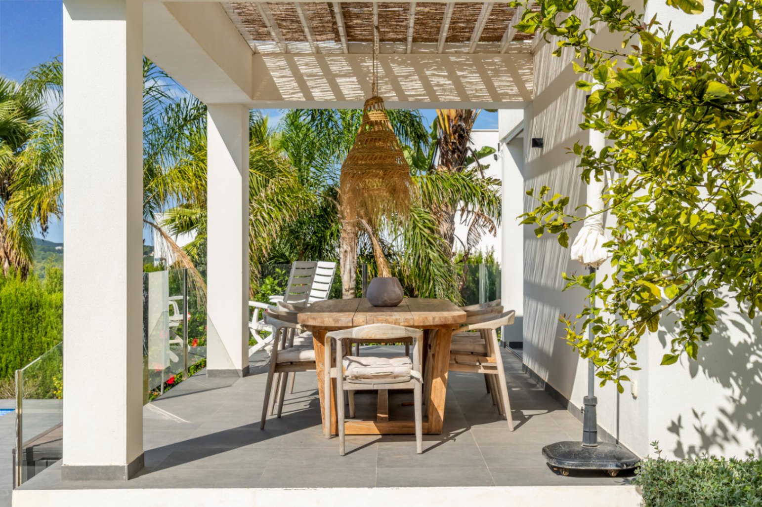 Terraza cubierta