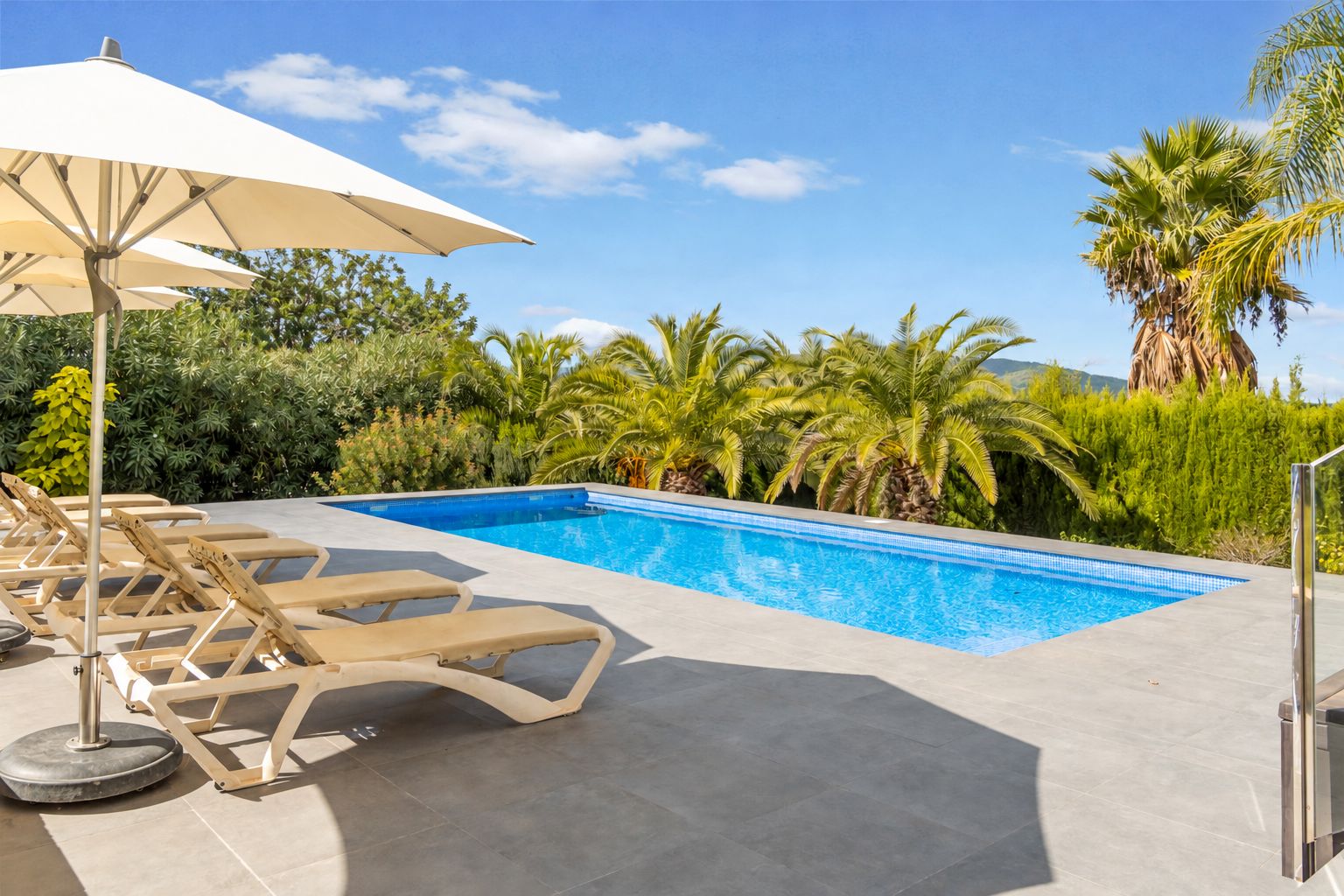 Piscina y terraza