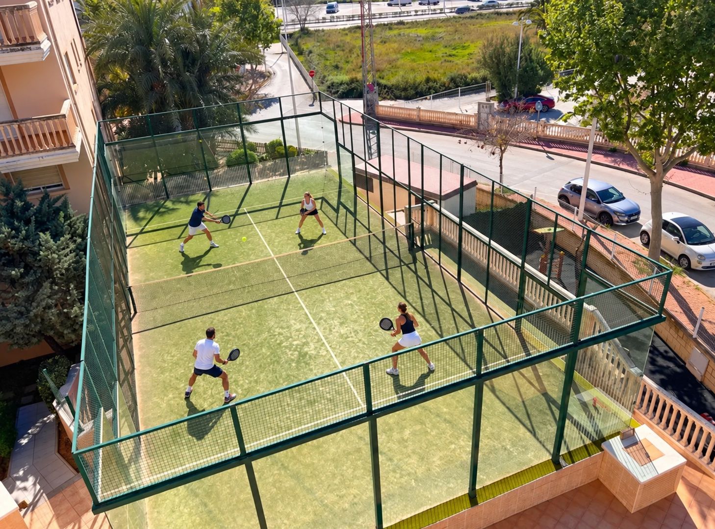 Pista de pádel comunitaria