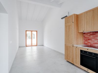 Salón y cocina abierta