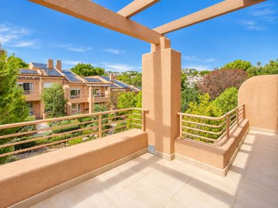 Terraza con pérgola