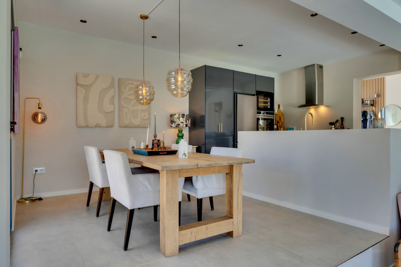 Comedor y cocina abierta