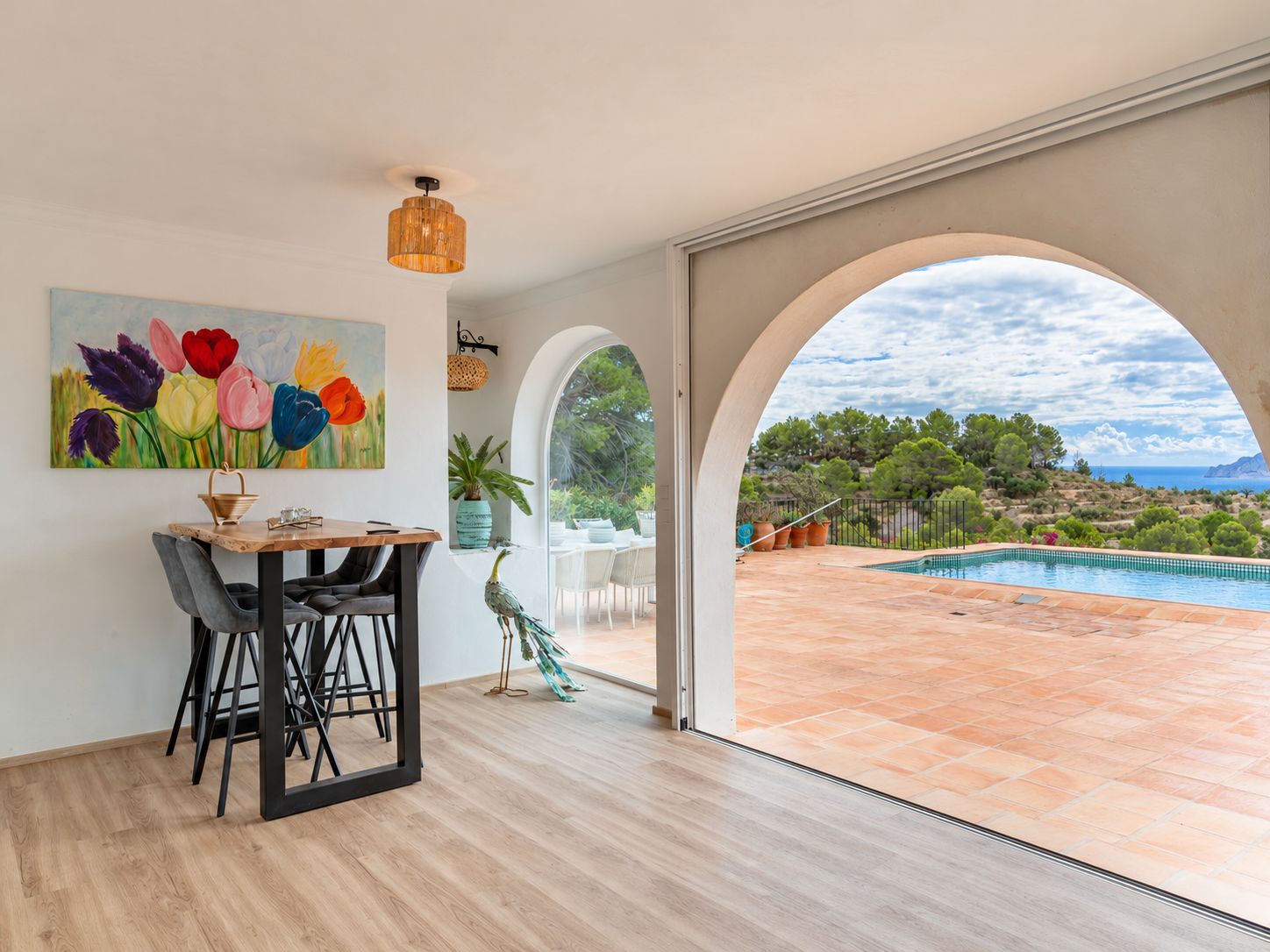 Salón con acceso a la terraza