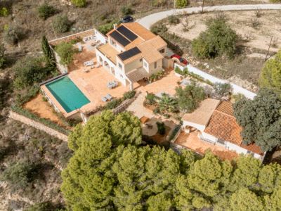 Vista aérea de la villa