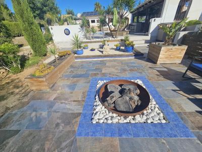 Terraza con quemador
