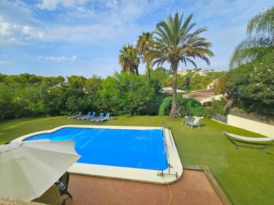Piscina y jardín