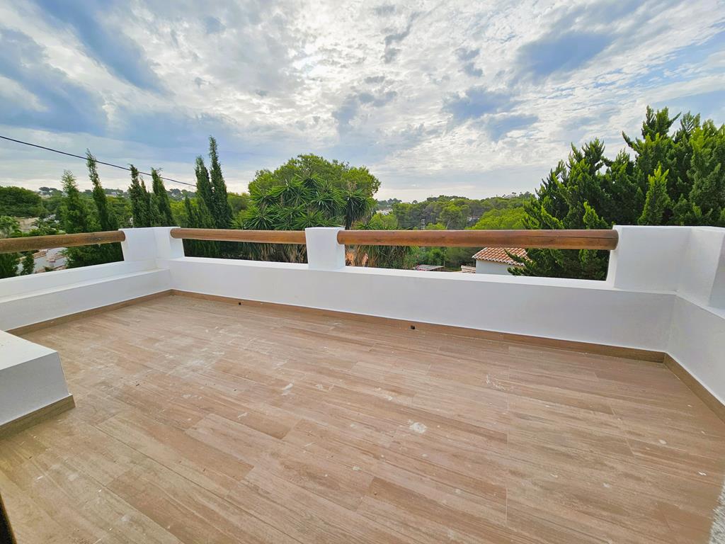 Terraza con vistas abiertas