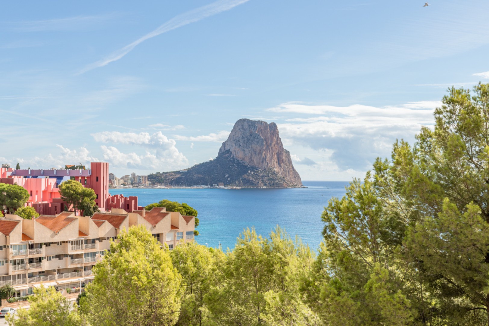 Vistas al mar y Peñón de Ifach