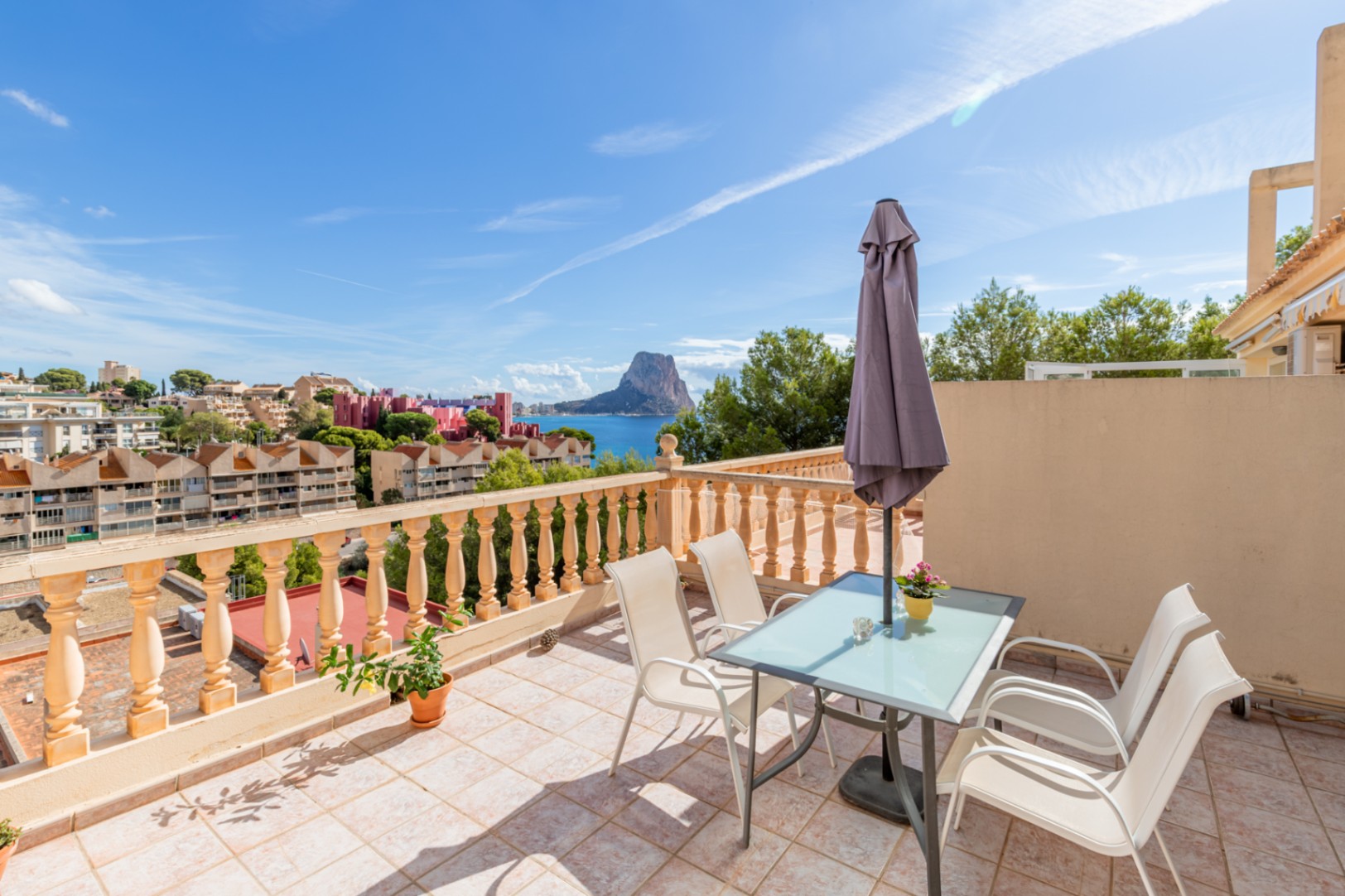 Terraza con vistas al mar