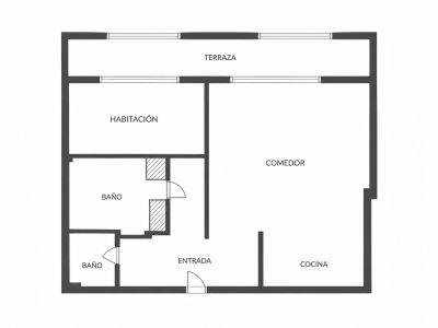Plano de distribución del apartamento