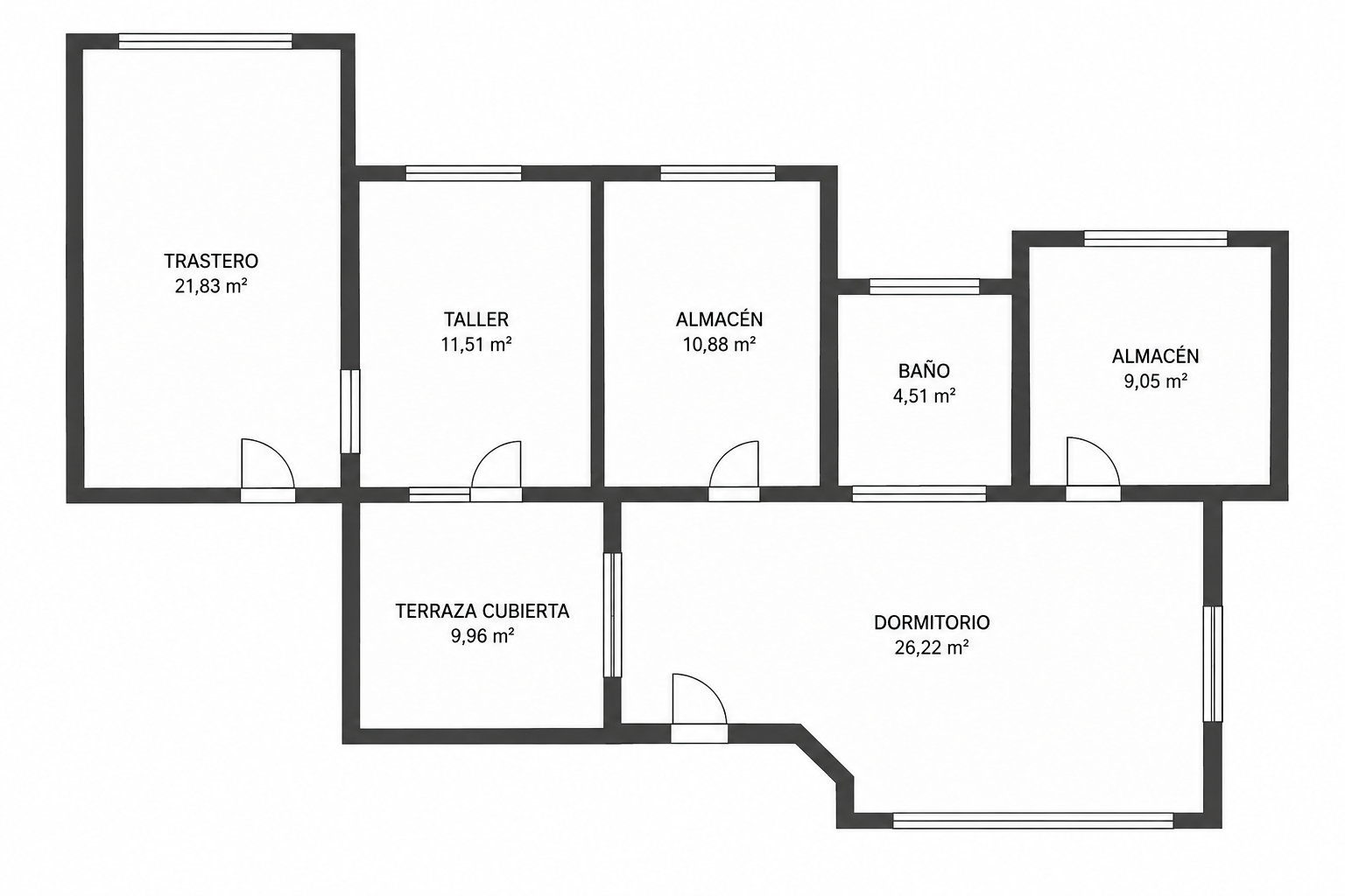 Plano de planta inferior