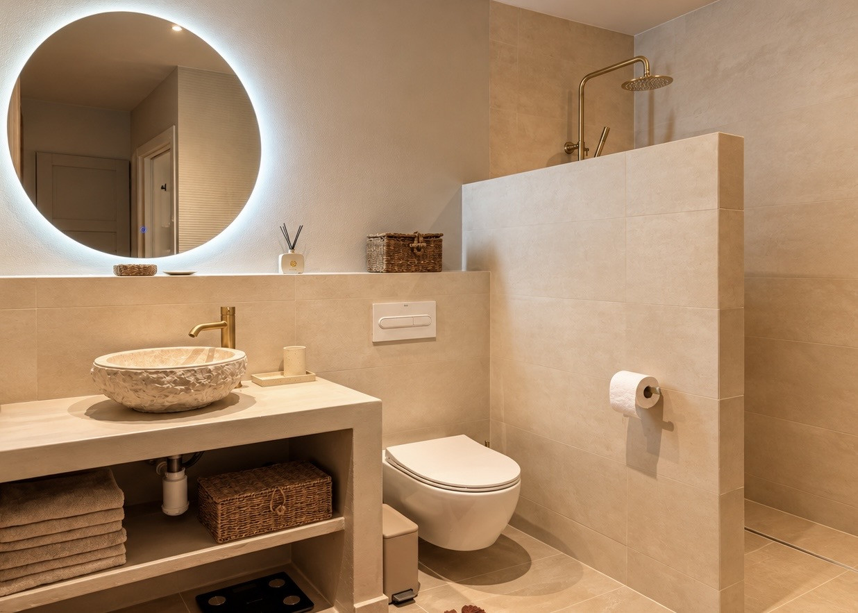 Cuarto de baño con ducha