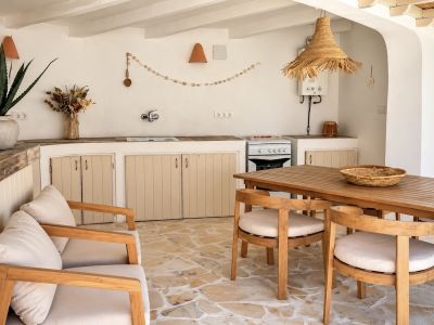 Cocina exterior cubierta