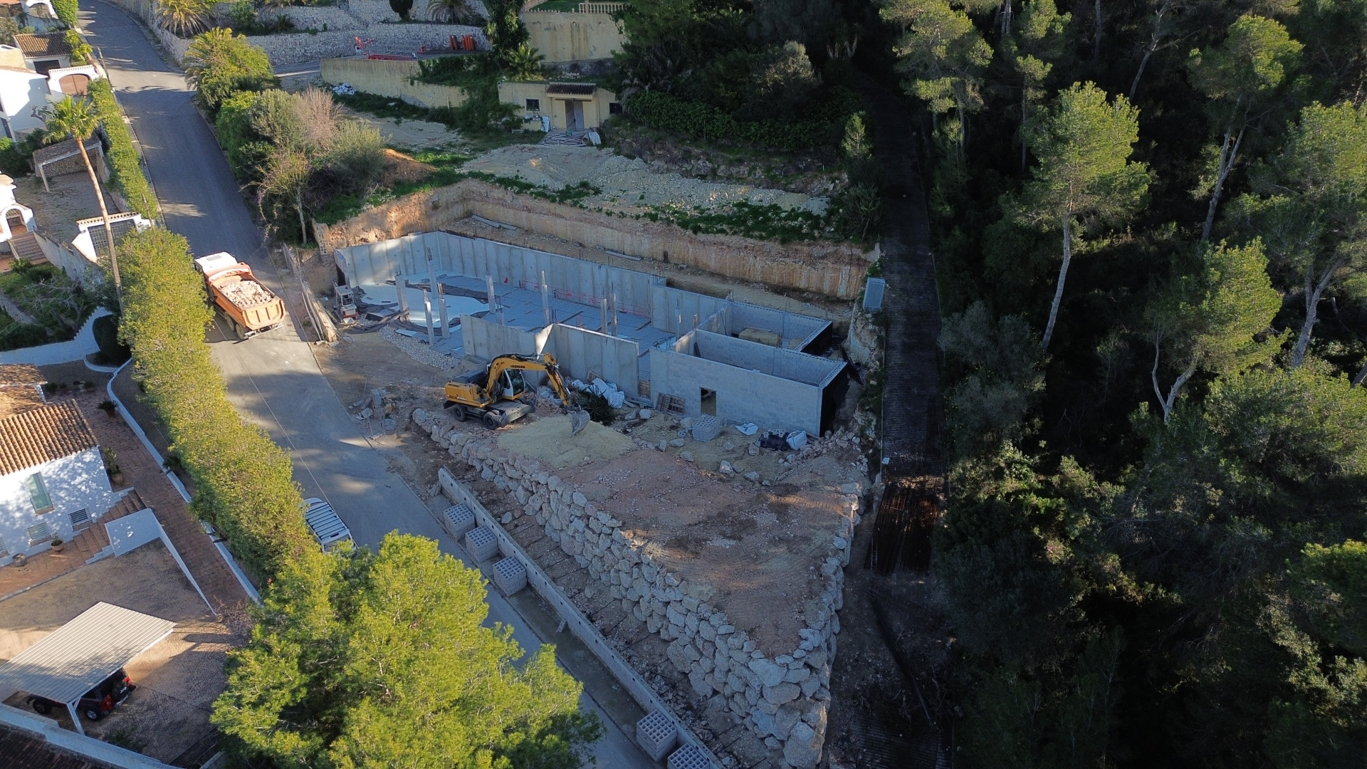 Villa en construcción