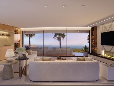 Salón con vistas al mar