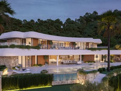 Vista exterior con piscina