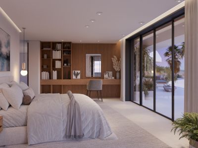 Dormitorio con terraza
