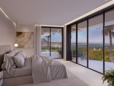 Dormitorio con vistas al mar