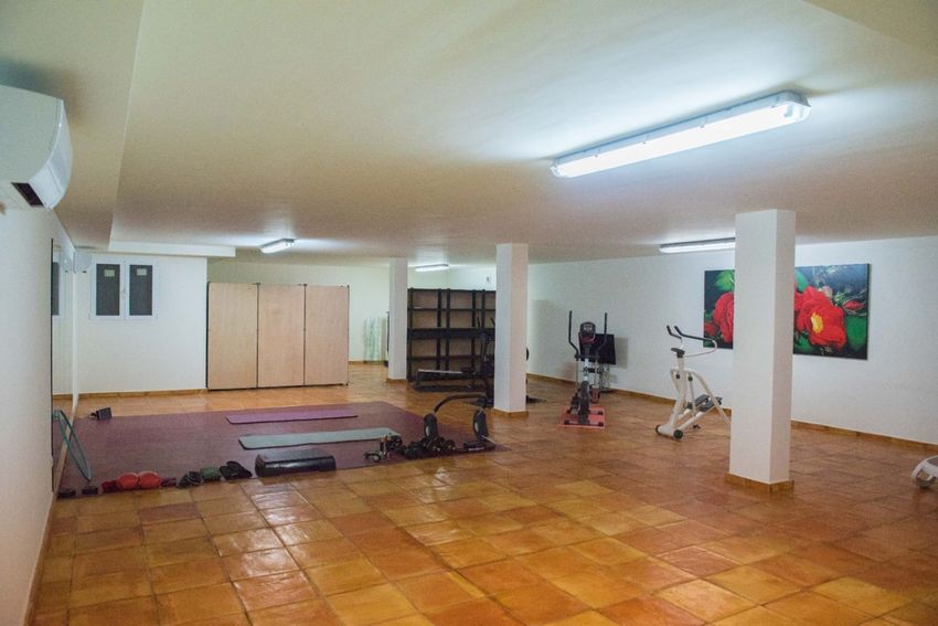 Gimnasio en el sótano