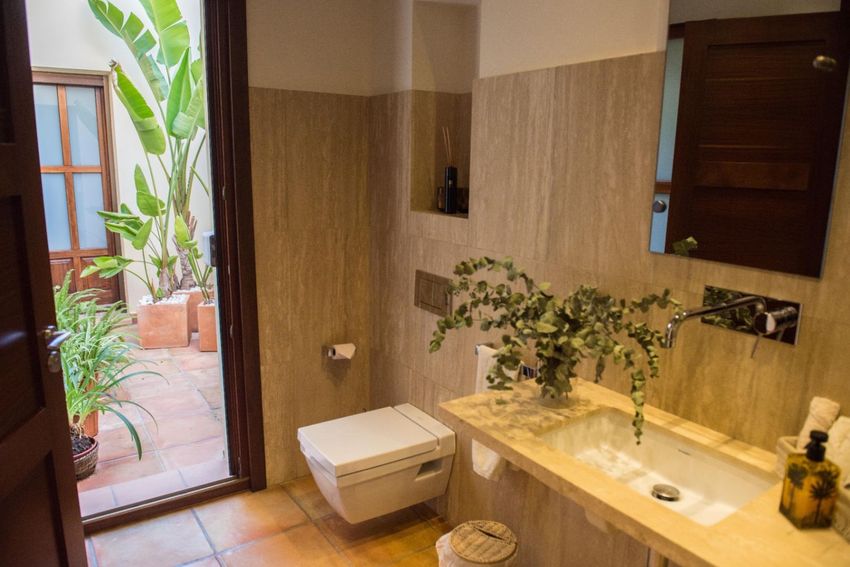 Baño con acceso al patio