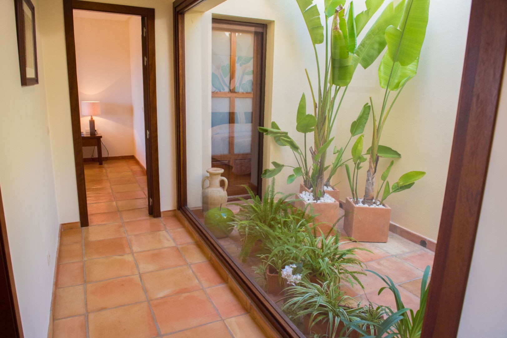 Patio interior acristalado