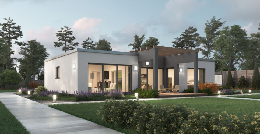 Villa de obra nueva en Jávea con piscina privada