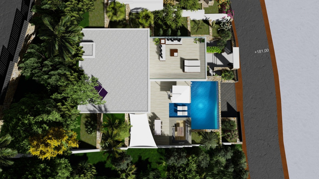 Villa de obra nueva con vistas al mar en Calpe